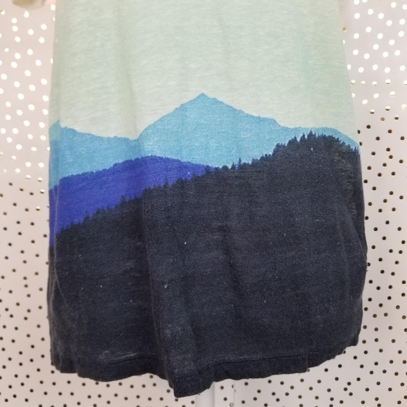 Madewell Linen Mountain Scene Graphic Tee - Picture 3 of 6